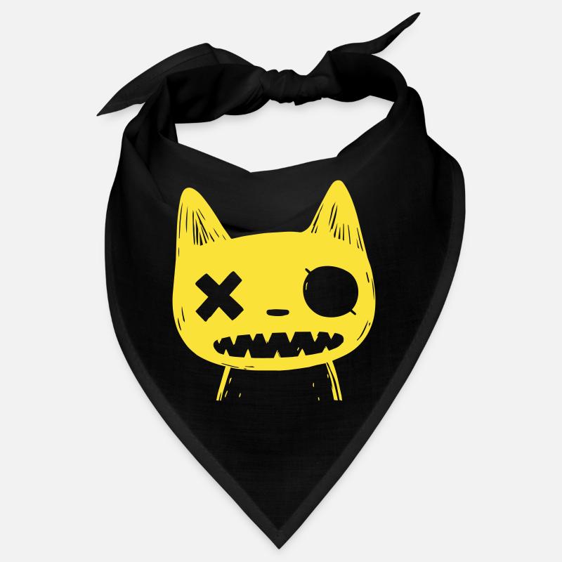 Petits Monstres : Chat Jaune Effrayant Bandana