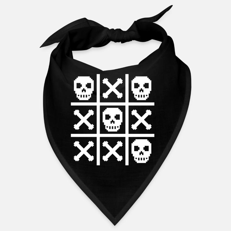 Pixel Schädel und Knochen Nuller & Kreuze Bandana