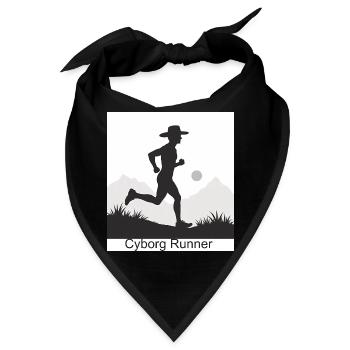 Cyborg Runner - Bandana - Schwarz - Vorne