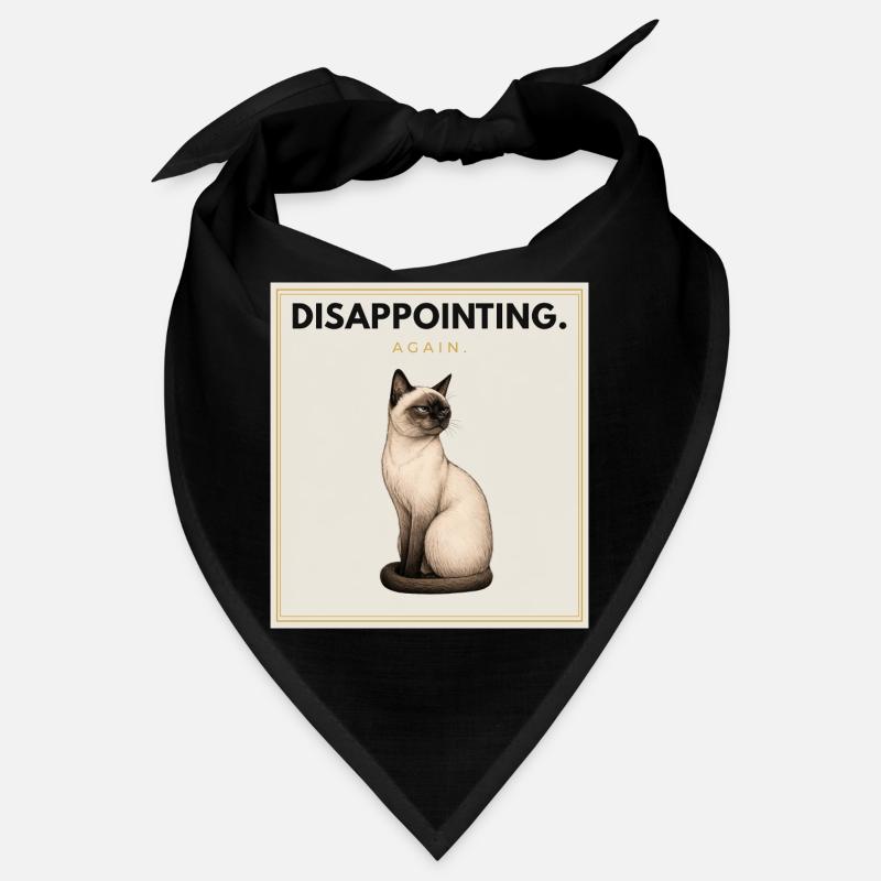 DÉCEVANT. Noble Chat Sarcastique Conception du Mème Bandana