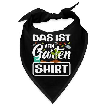 Das Ist Mein Garten - Bandana - Schwarz - Vorne