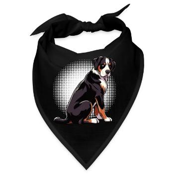 Appenzeller Sennenhund Sennenhunde Sennenhundmama - Bandana - Schwarz - Vorne