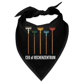 Rechenzentrum Gärtner Garten Gartenarbeit - Bandana - Schwarz - Vorne