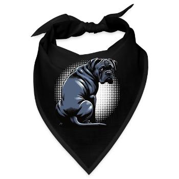 Cane Corso Cane Corsos Corso halter Corso Besitzer - Bandana - Schwarz - Vorne