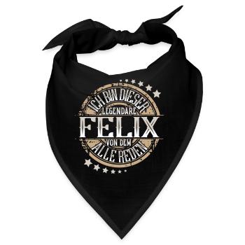 Felix - Bandana - Schwarz - Vorne