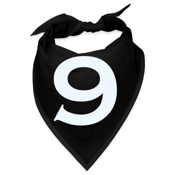 9- - Bandana - Schwarz - Vorne