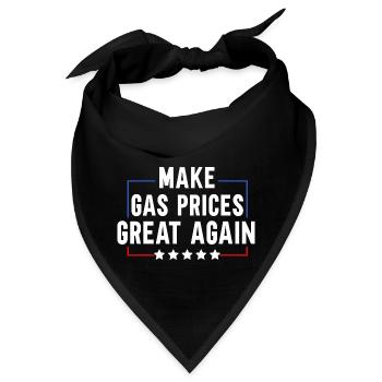 Make Gas Prices Great Again - Bandana - Schwarz - Vorne