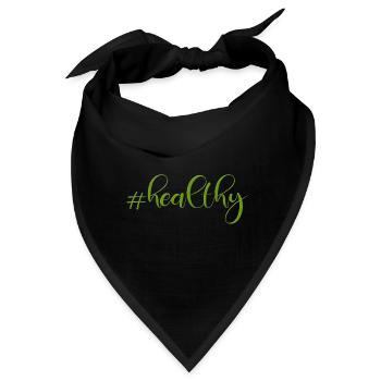 #healthy - Bandana - Schwarz - Vorne