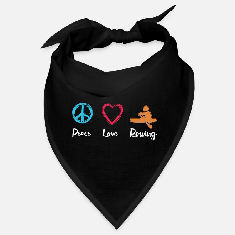 Peace, Love, Rowing Bandana