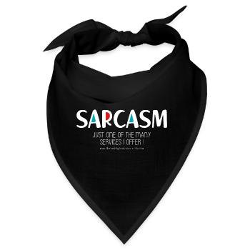 Sarkasmus (düster) - Bandana - Schwarz - Vorne