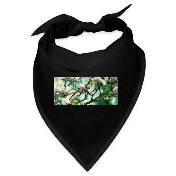 Magnolie Vintage Design - Bandana - Schwarz - Vorne