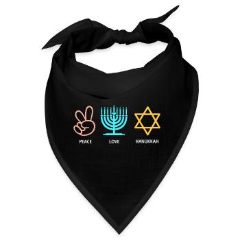 Hanukkah Chanukkah Hanukah - Bandana - Schwarz - Vorne