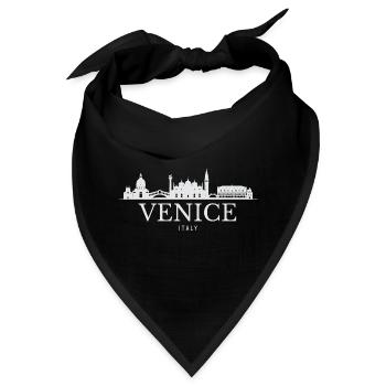 Venedig, Italien, Skyline von Venedig - Bandana - Schwarz - Vorne