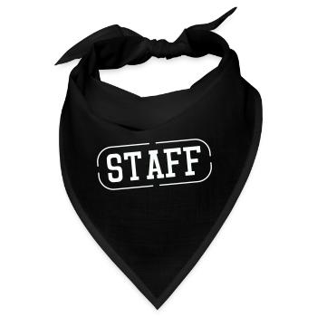 Staff Stempel Vintage Abdruck - Bandana - Schwarz - Vorne