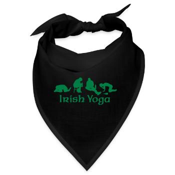 Irish Yoga - Bandana - Schwarz - Vorne