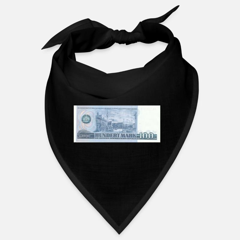 100 marks de la RDA - Bandana - noir