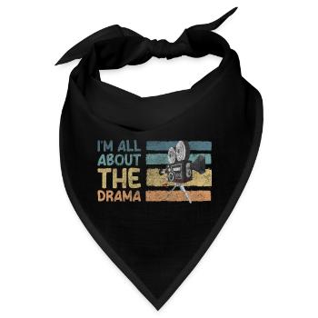 Theater Theaterstück Spielen Vorhang - Bandana - Schwarz - Vorne