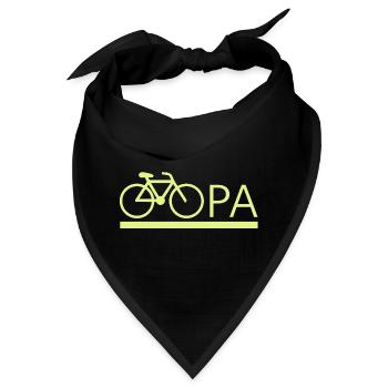 bester Opa Fahrrad Mountainbike Radeln Kritzeln - Bandana - Schwarz - Vorne