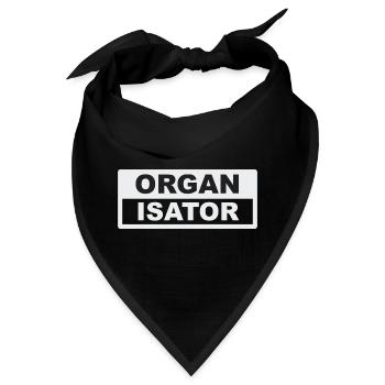 Organisator Typo-Kontrast - Bandana - Schwarz - Vorne