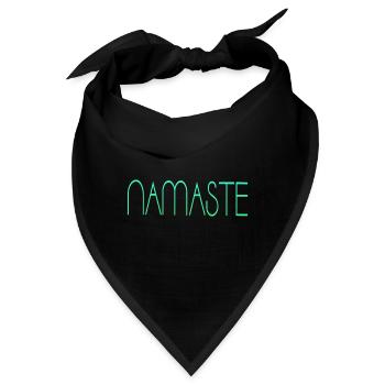 Namaste Yoga Om - Bandana - Schwarz - Vorne