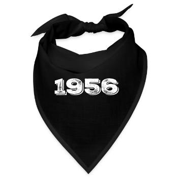 Geburtstagsgeschenk 1956 - 1956 - Bandana - Schwarz - Vorne