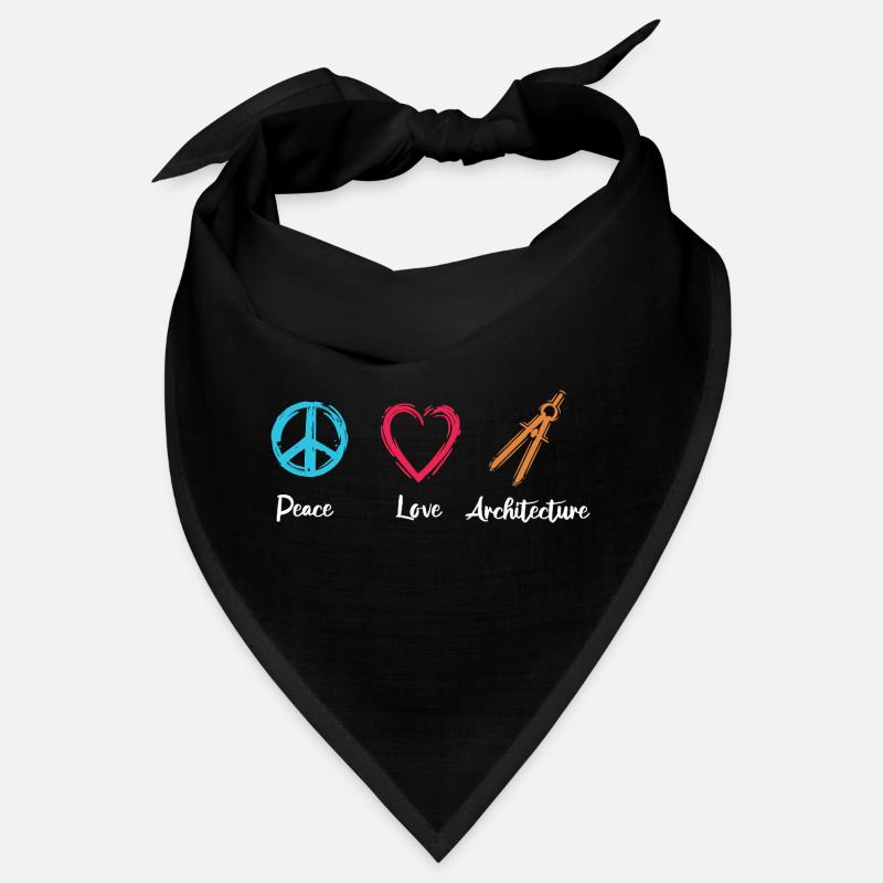 Peace Love Architecture Bandana