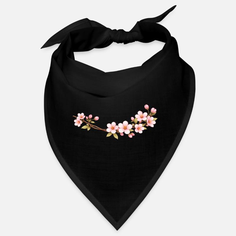 Cherry blossom branch spring motif Bandana
