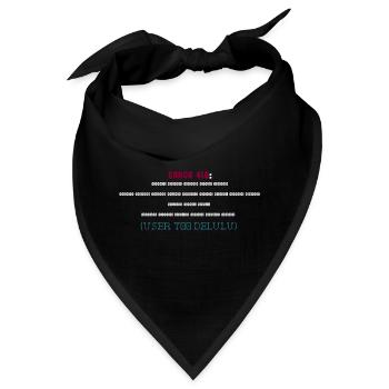 Error 418: User Too Delulu - Bandana - Schwarz - Vorne