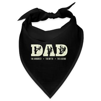 Der Arborist, die Legende – Lustiges Arborist-Geschenk - Bandana - Schwarz - Vorne
