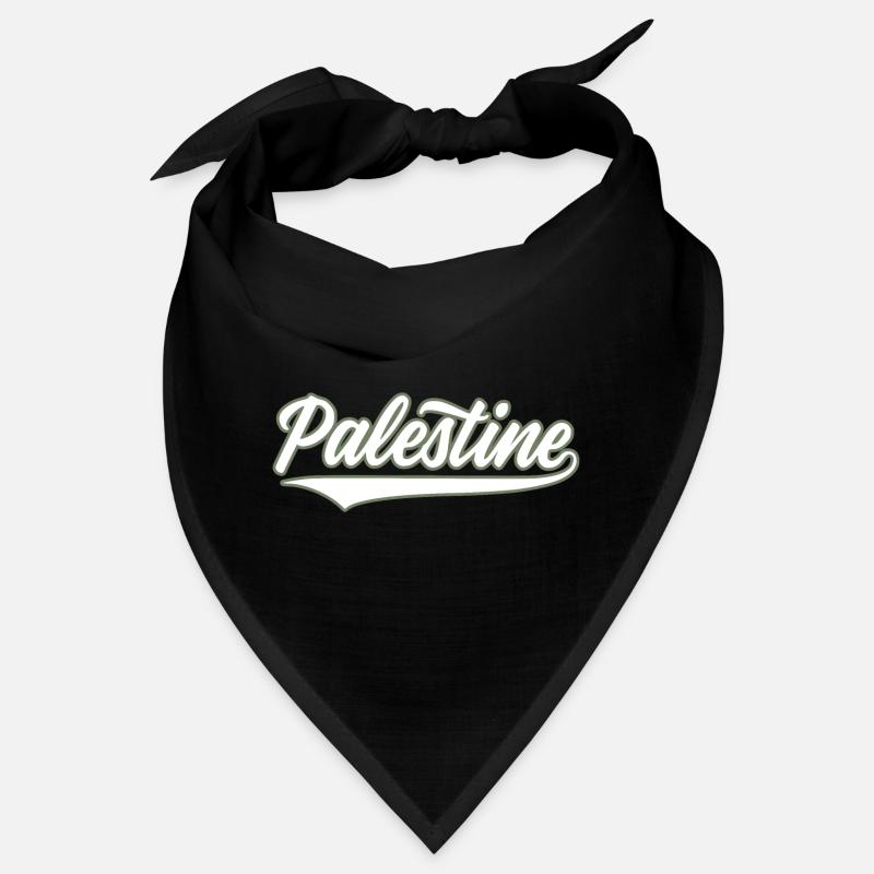 Palestine style baseball vert olive-blanc - Bandana - noir