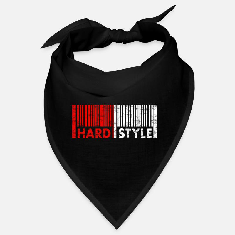 Hardstyle - Musik - Fastival -Rave -Edm - Techno - Bandana - Schwarz