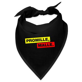 Promille, Malle - Bandana - Schwarz - Vorne