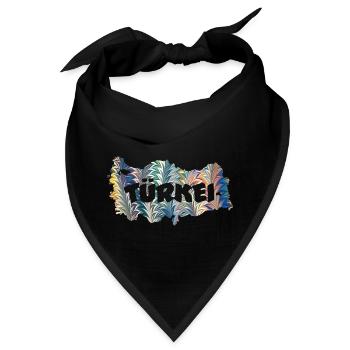 türkeikarte e 73 - Bandana - Schwarz - Vorne