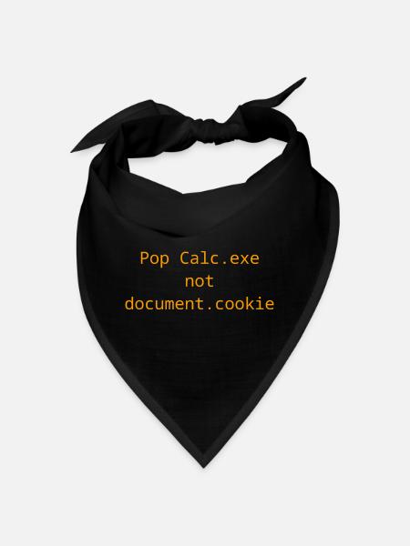Vulnerability Exploit t-shirt - Calc.exe - XSS - Bandana - black - Front
