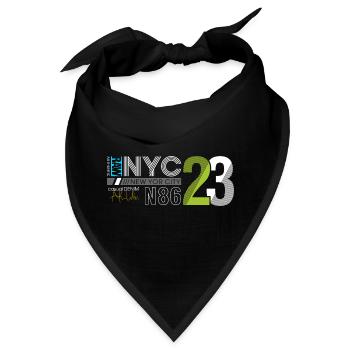 Urban Streetwear Nummer 86 Design - Bandana - Schwarz - Vorne