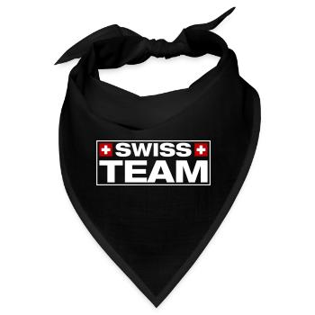 Team Swiss Schweiz - Bandana - Schwarz - Vorne