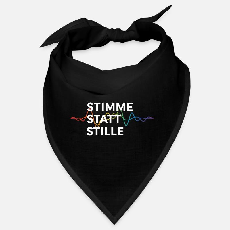 Stimme Statt Stille Statement Spruch Pride Bandana