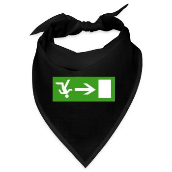 Schlendern aus der Kneipe  - Bandana - Schwarz - Vorne
