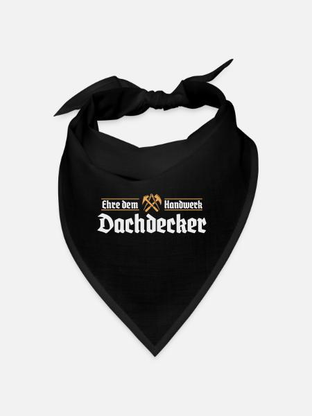 Enseignes de la guilde des métiers de la toiture - Bandana - noir - Devant