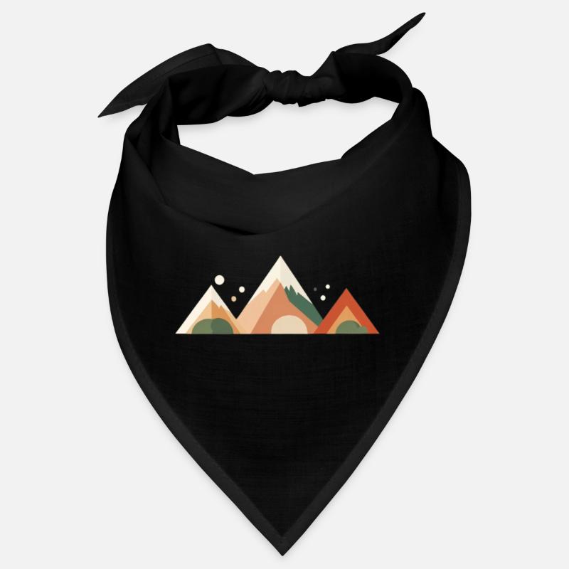 Pics alpins au coucher du soleil Bandana