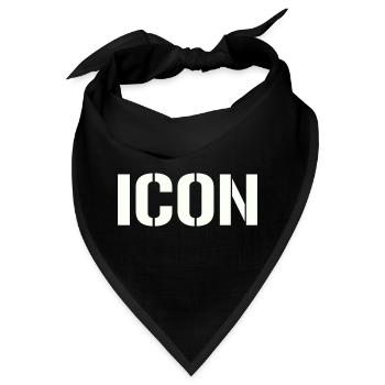 Icon - Bandana - Schwarz - Vorne