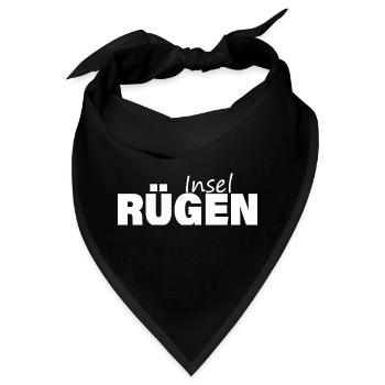 INSEL RÜGEN - Bandana - Schwarz - Vorne