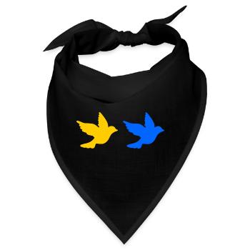 Ukraine - Bandana - Schwarz - Vorne