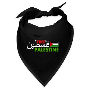 Free palestine فلسطين Palestina - Bandana - Schwarz - Vorne