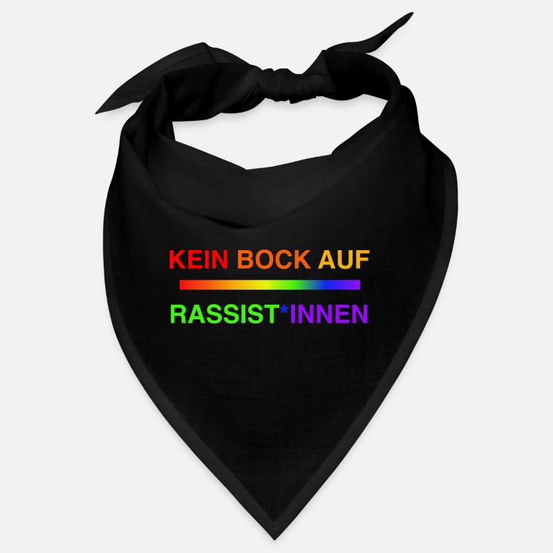 Not in the mood for racists Rainbow Bandana