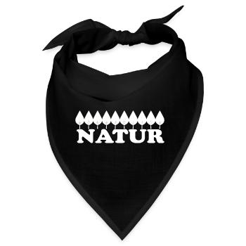 NATUR - Bandana - Schwarz - Vorne