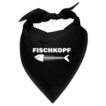 FISCHKOPF - Bandana - Schwarz - Vorne