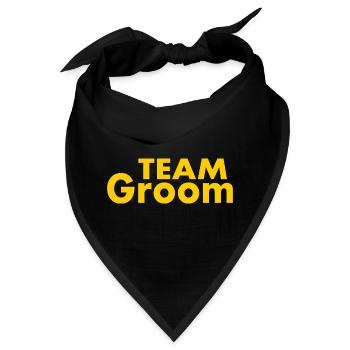 Team groom - Bandana - Schwarz - Vorne
