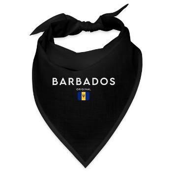 Flagge von Barbados, Barbados-Stolz - Bandana - Schwarz - Vorne