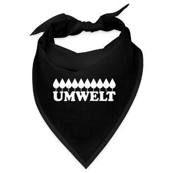 UMWELT - Bandana - Schwarz - Vorne